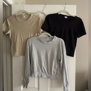 3 Aritzia tops: 2 tees and 1 longsleeve!